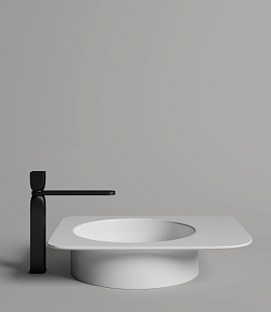 Раковина из литьевого мрамора Salini ALDA 110611G 58х35 накладная цвет белый без отверстий под смеситель Раковина из литьевого мрамора Salini ALDA 110611G 58х35 накладная цвет белый без отверстий под смеситель